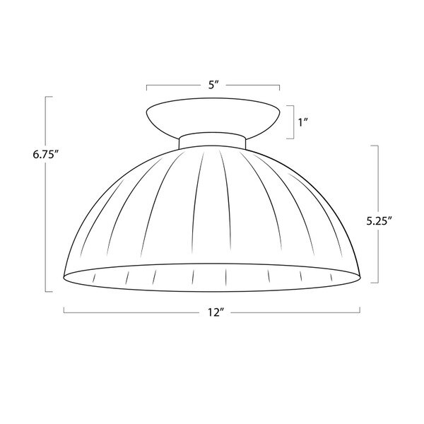 Dariel Glass Flush Mount